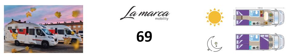 La Marca 69 mit Einzelbetten nur 6,99m, Fiat Ducato